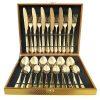24 Piece Cutlery Set Gold